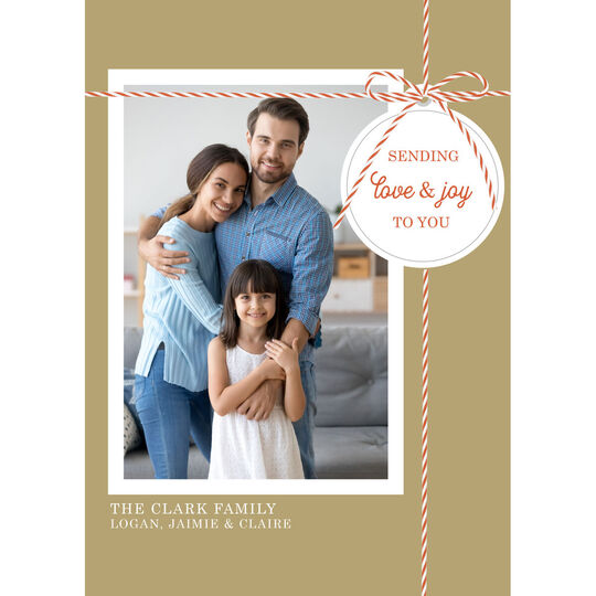 Holiday Package Flat Photo Holiday Cards